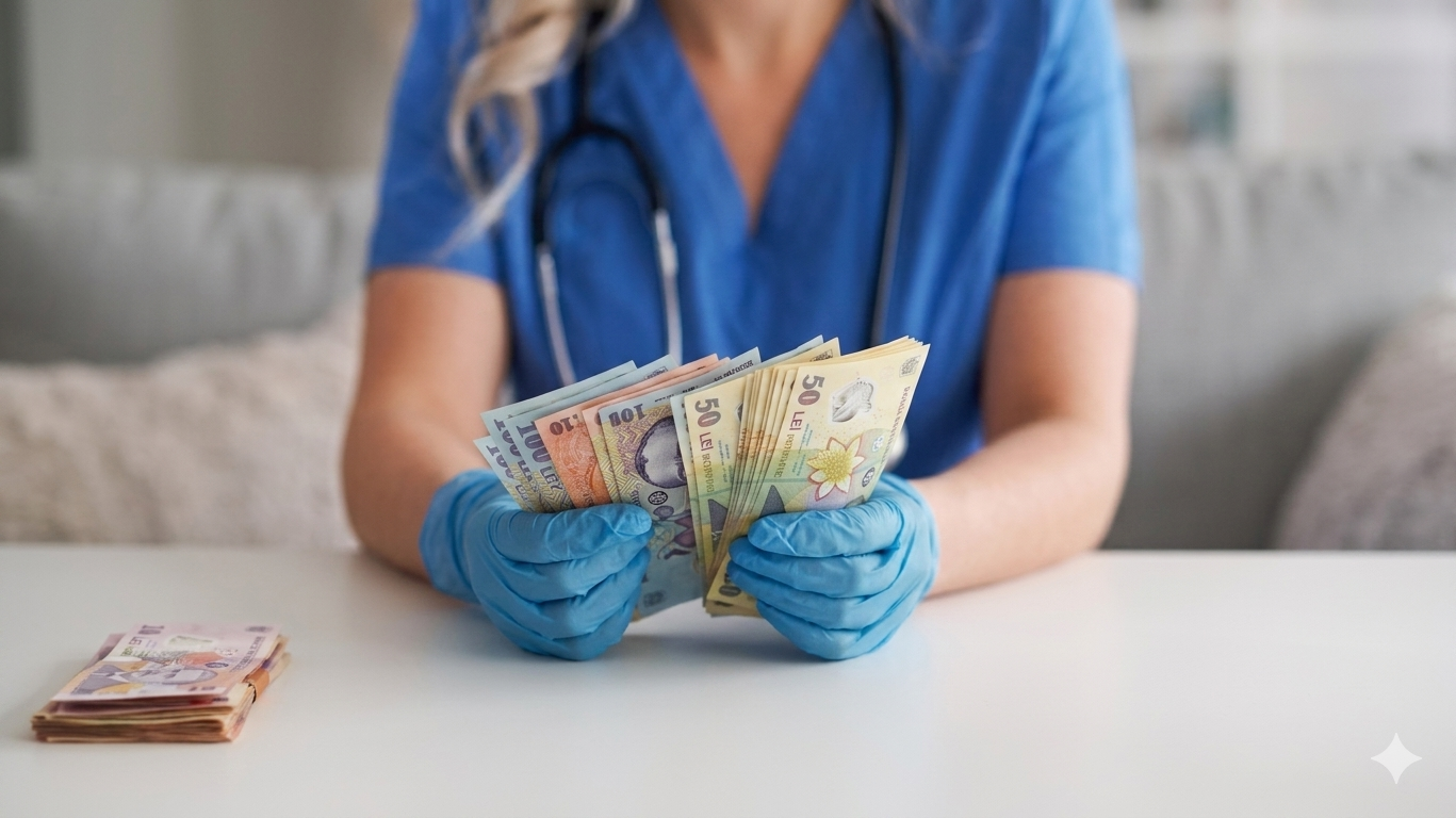 Noua lege salarizare medici 2027 — comparatie salarii garzi sporuri Romania